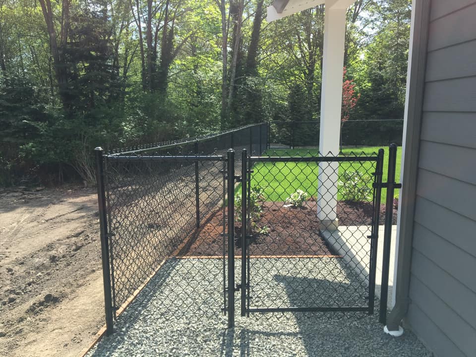 chain link dog run fence Langford