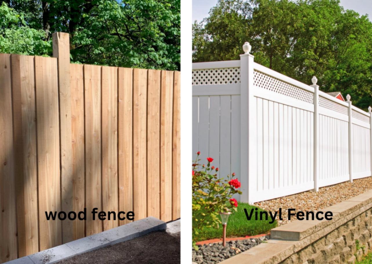wood fences vs Vinyl Fences