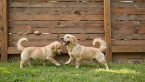 Wood fence keeping kids and pets safely inside a residential backyard