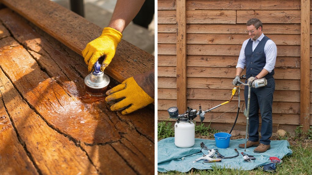 Comparing DIY and professional wood fence maintenance work