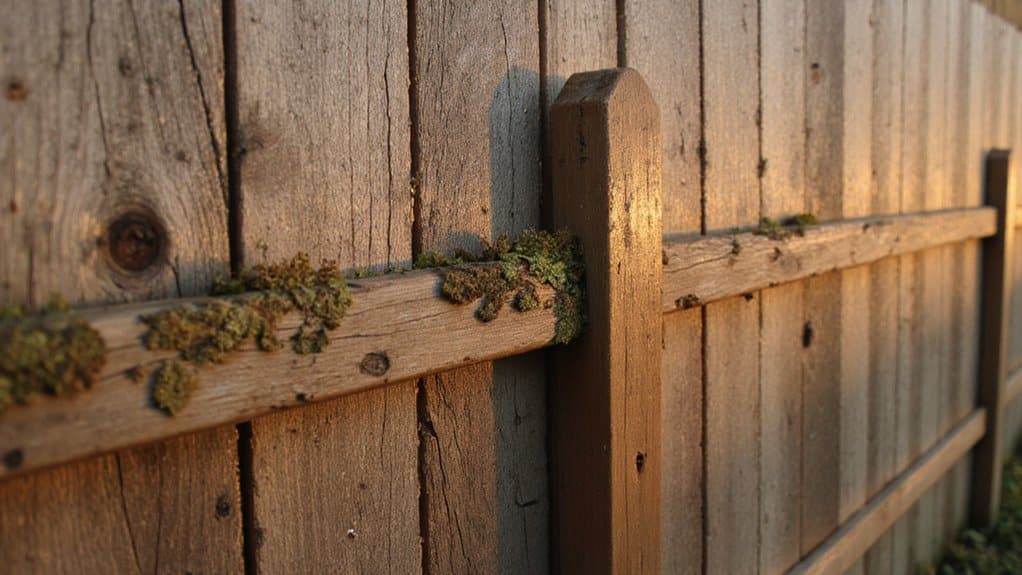 Wood fence made from cedar showing natural durability and maintenance considerations.