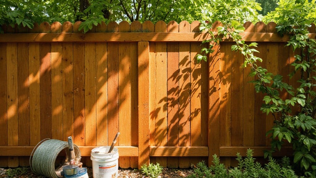 Affordable fence maintenance with painting and simple upkeep techniques