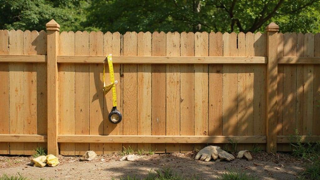Checking property lines before installing a fence to avoid disputes with neighbors
