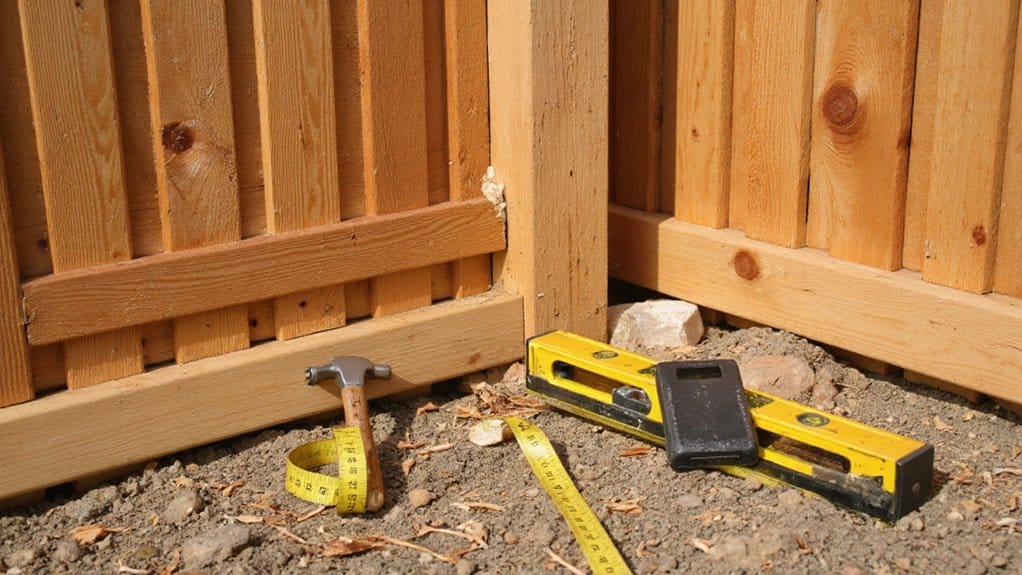 Essential tools required for accurate and efficient fence installation