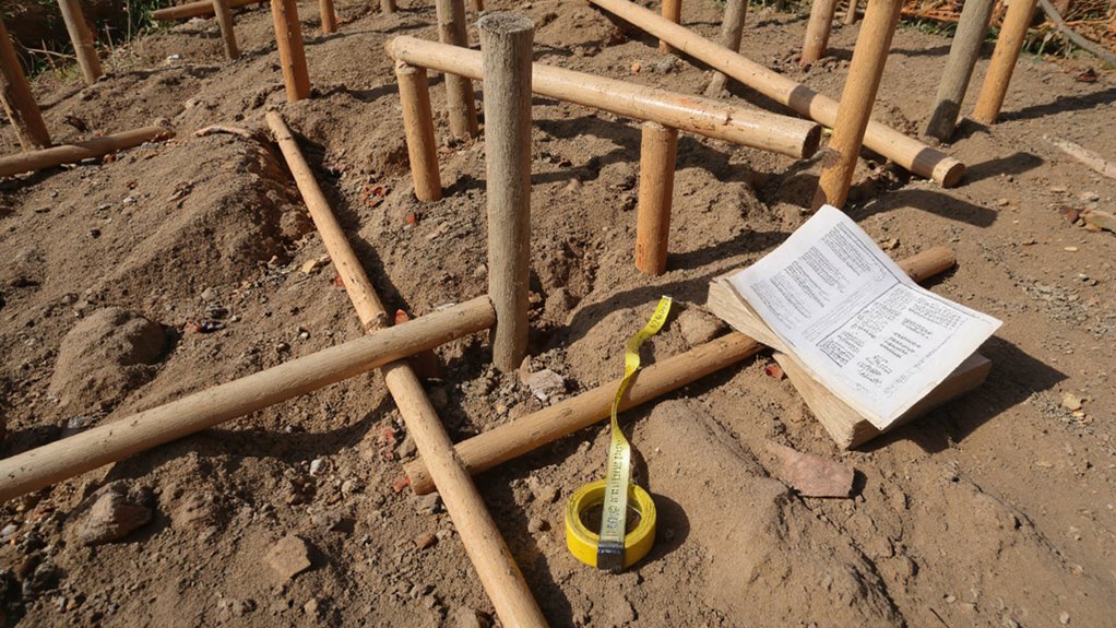 Preparing the site before fence installation including layout and ground checks