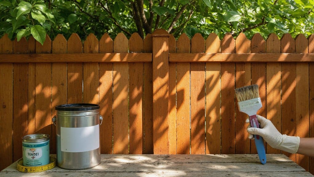 Well-maintained fence showing long-term care and durability over time