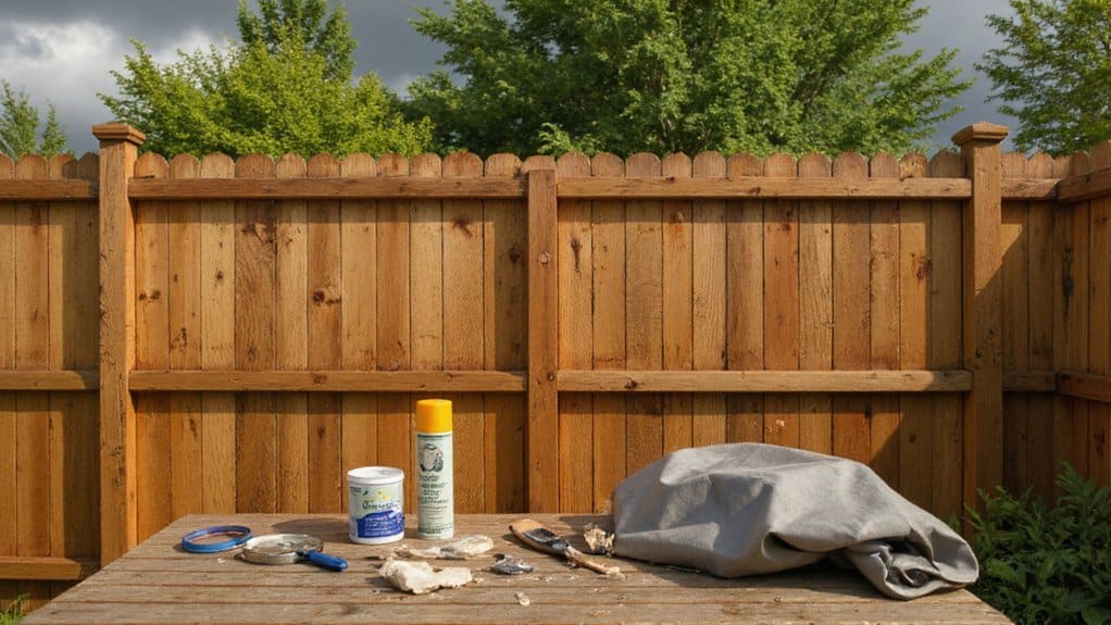 Fence protected from weather damage and pests with proper maintenance