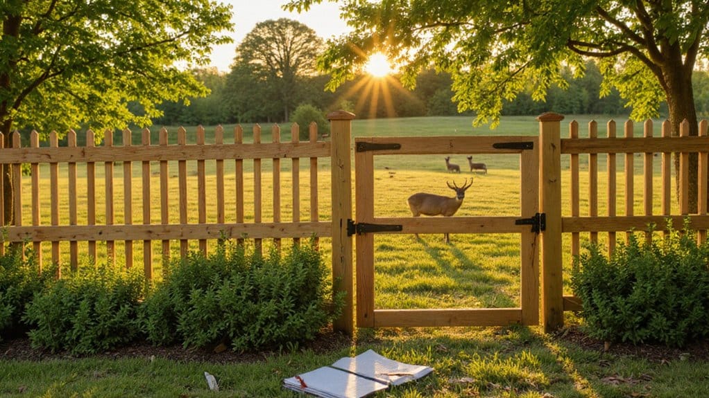 Deer fencing materials and installation planning for property protection