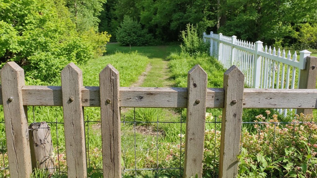 Wooden and wire deer fence options for residential properties
