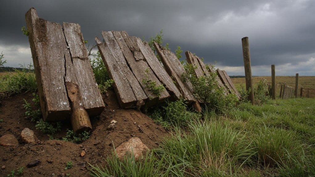 Maintaining a backyard fence to prevent storm and water damage