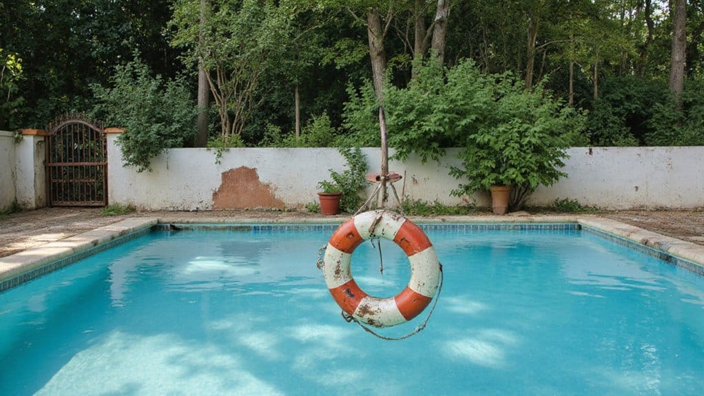 Common pool safety violations including damaged barriers and hazards