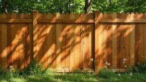 High-quality wood fence with durable materials and clean craftsmanship