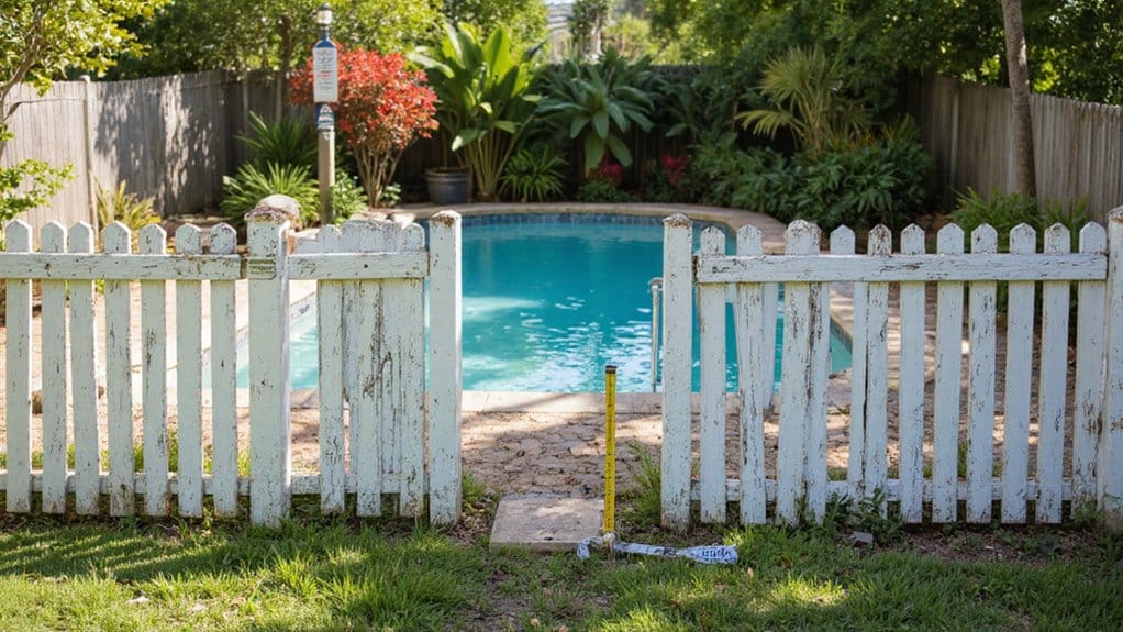 Pool fence designed to meet local pool safety requirements