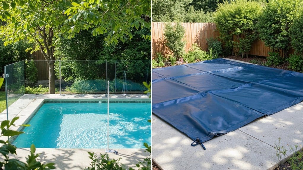 Pool fence and safety cover comparison for pool protection