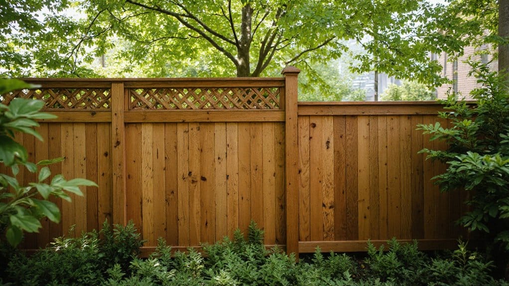 Solid fence materials used to reduce street noise around a residential property