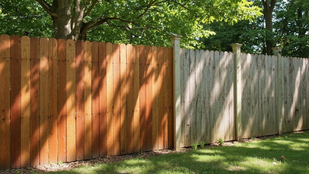 Different types of wood used for residential fencing